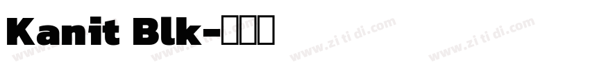 Kanit Blk字体转换